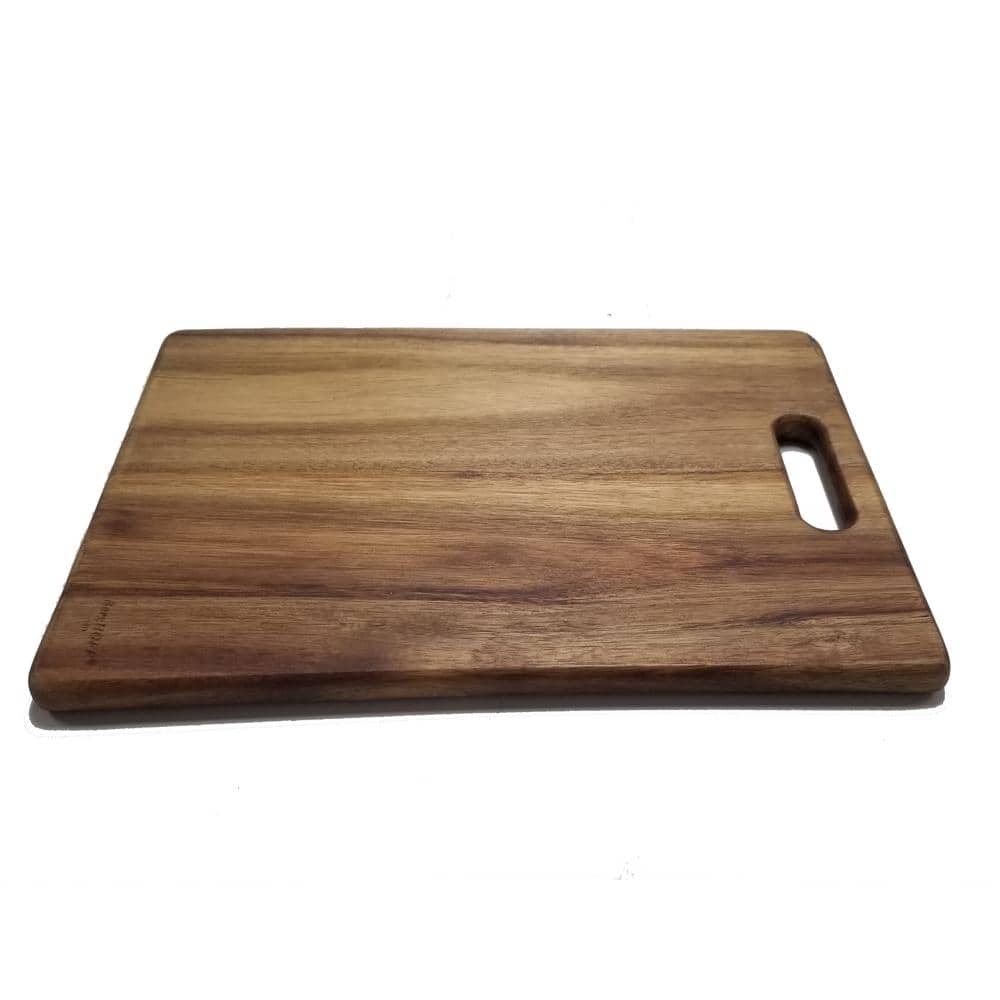 13.75 in. x 9.75 in. x 0.75 in. Rectangular Acacia Wood Cutting Board - Hercitys