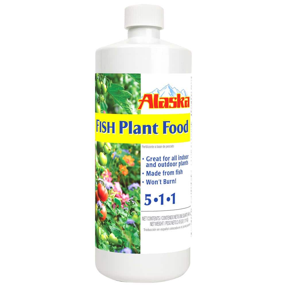 32 oz. (1 qt.) Organic Gardening Liquid Fish Emulsion Plant Food Fertilizer Concentrate 5-1-1 - Hercitys