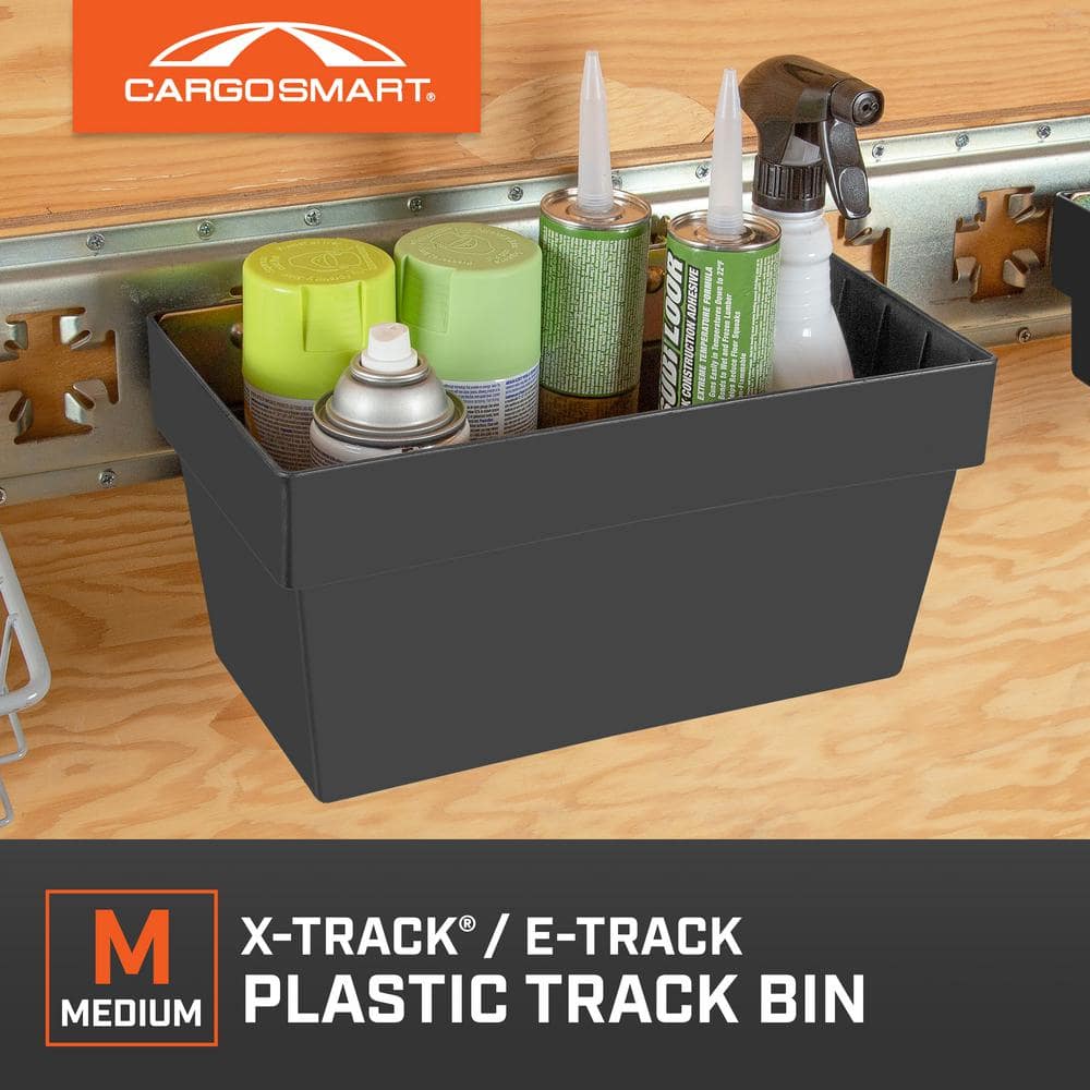12 in. W x 6 in. H Medium Plastic Track Bin - Hercitys