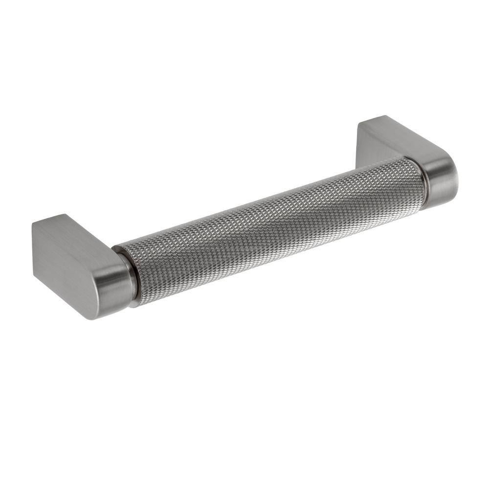 10-Pack Kent Knurled 4 in. (102 mm) Center-to-Center Industrial Satin Nickel Bar Drawer Pull - Hercitys