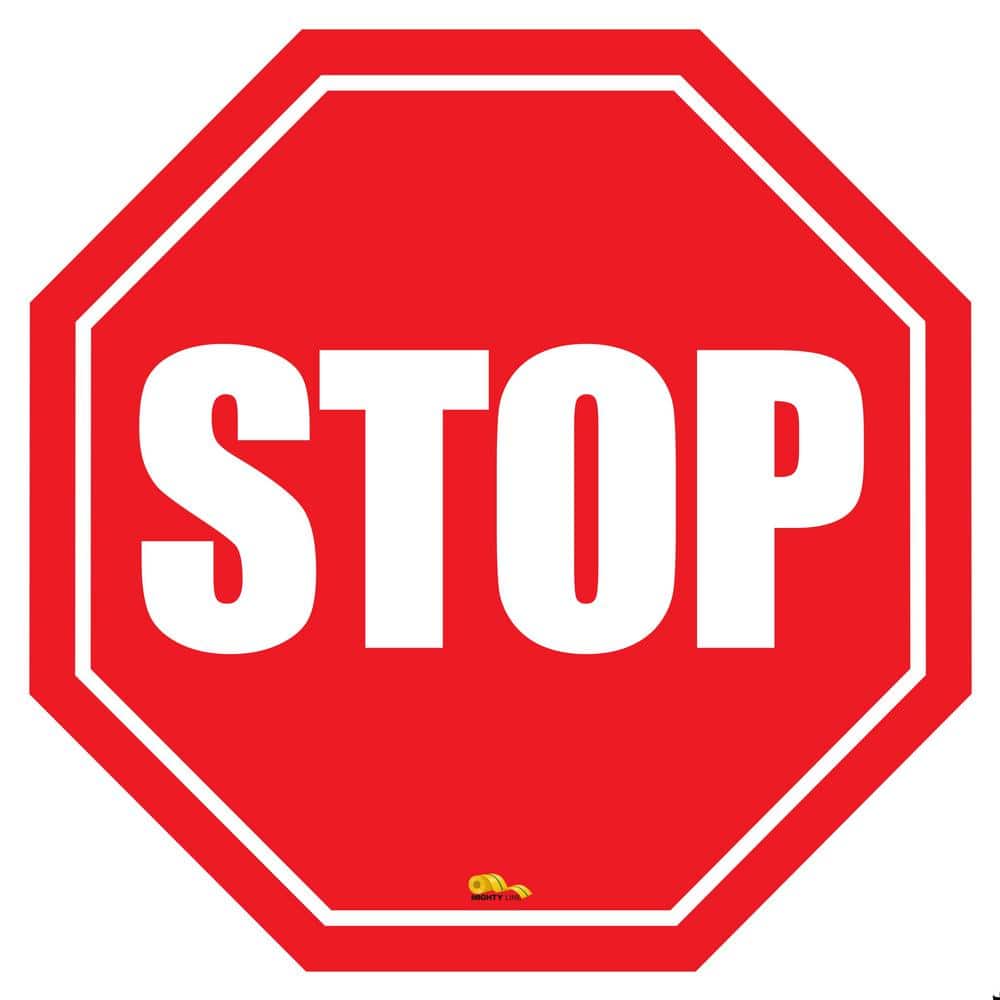 24 in. Stop Sign Modern Floor Sign - Hercitys