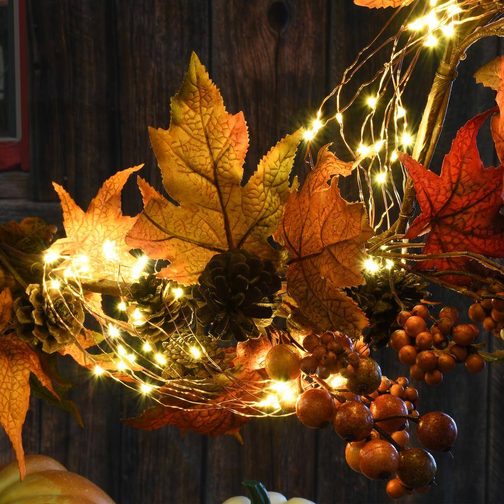 100 LED Bulbs Warm White Copper Multi-Strand Fairy String Lights Battery Operated (Set of 2) - Hercitys