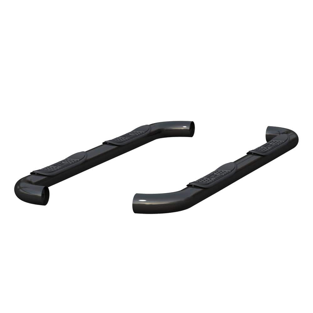 3-Inch Round Black Steel Nerf Bars, No-Drill, Select Ford F-150, F-250, F-350 Super Duty - Hercitys