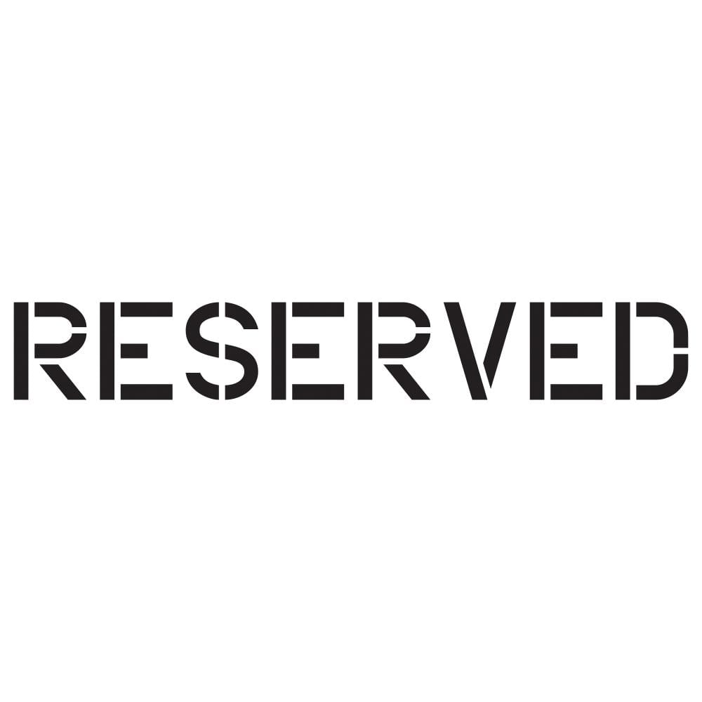 12 in. Reserved Stencil - Hercitys