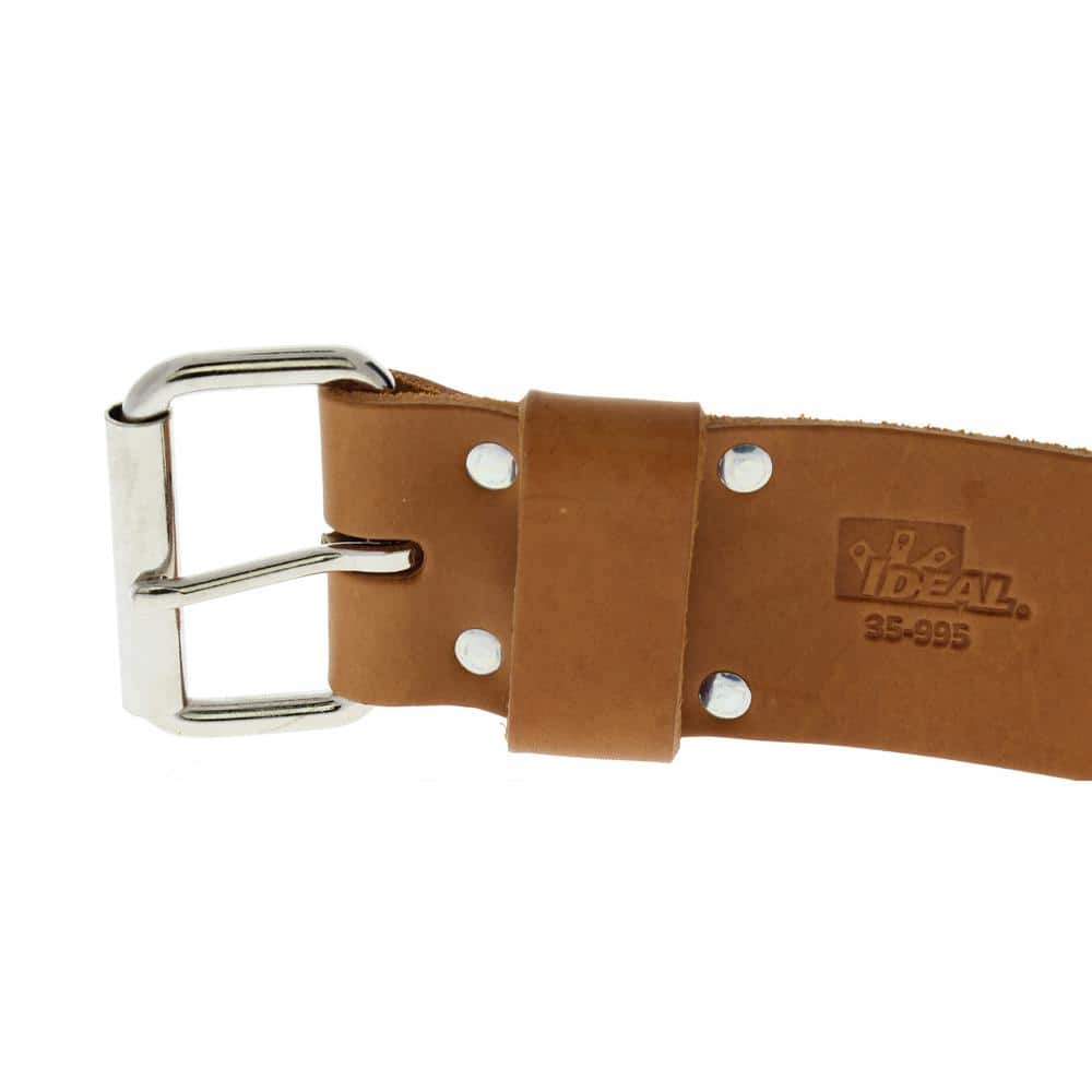 2 in. x 48 in. Premium Leather Roller Buckle Tool Belt Bag - Hercitys