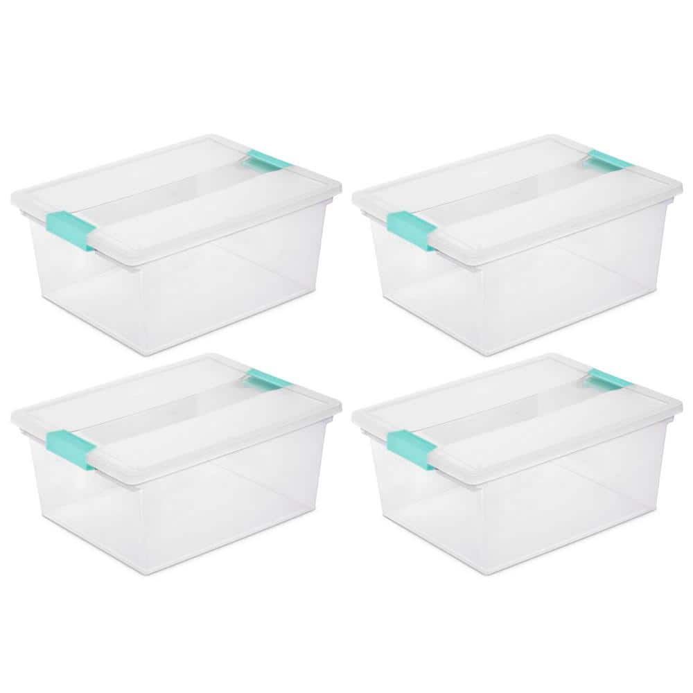 16.7 Qt. Storage Box in Clear (4-Pack) - Hercitys