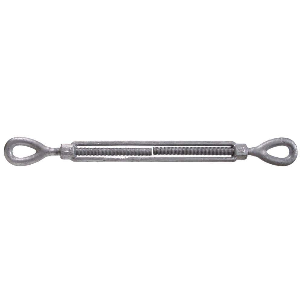 3/4-10 x 28-3/8 in. Eye and Eye Turnbuckle in Forged Steel with Hot-Dipped Galvanized (1-Pack) - Hercitys