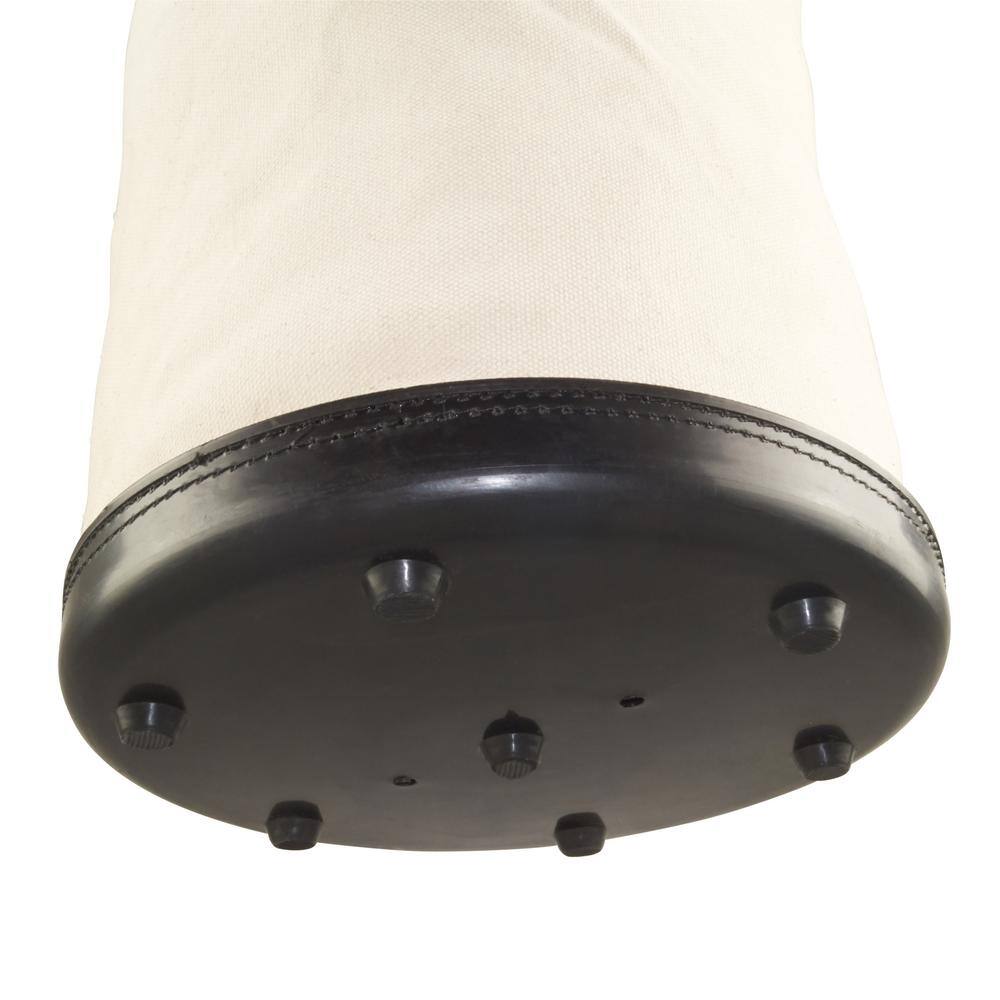 12 in. 1 Pocket Utility Canvas Bucket with Plastic Bottom - Hercitys