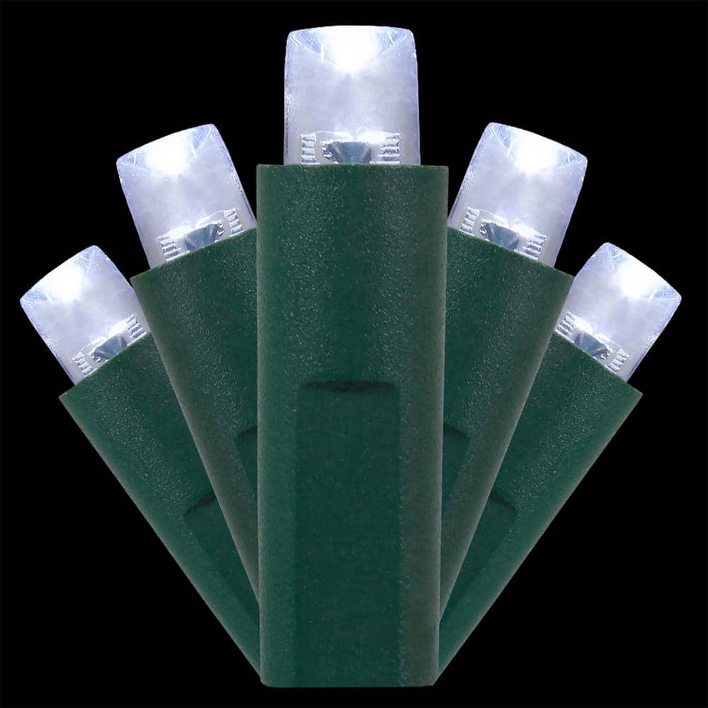 25 ft. 50-Light Cool White 5 mm LED Balled Mini Light Set - Hercitys