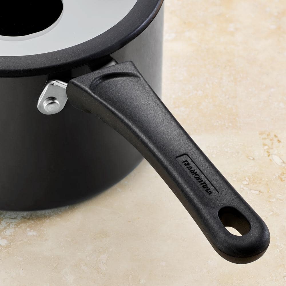 11-Piece Nesting Aluminum Nonstick Cookware Set in Gray - Hercitys