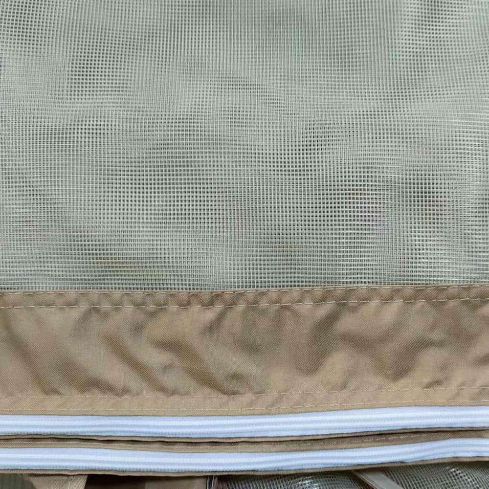 10 ft. x 10 ft. Gazebo Replacement Mesh Mosquito Netting Screen Walls, 4-Panel Sidewalls with Zippers - Hercitys