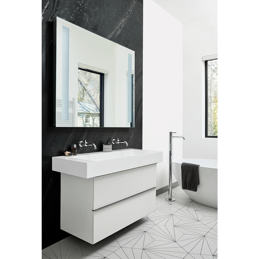 4 ft. x 8 ft. Laminate Sheet in 180fx Black Painted Marble with SatinTouch Finish - Hercitys