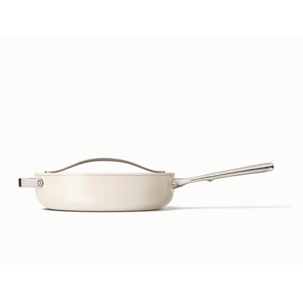 3 qt. Ceramic Nonstick Saute Pan in Cream - Hercitys