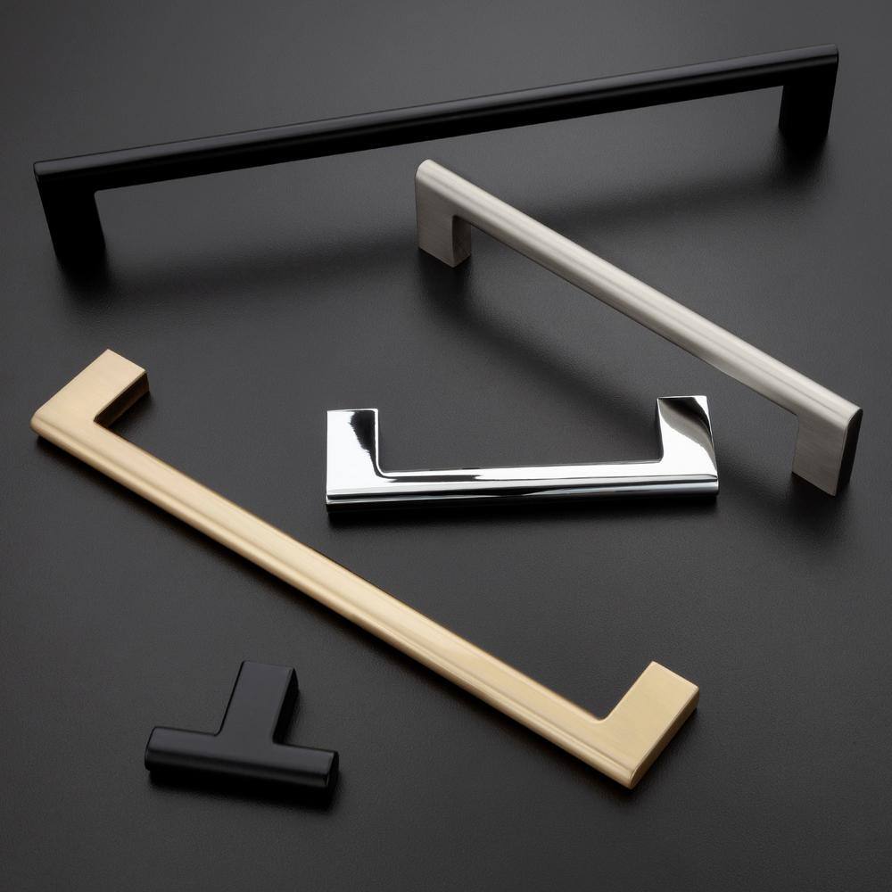 10-Pack Vail 10 in. (254 mm) Center-to-Center Modern Satin Brass Bar Drawer Pull - Hercitys