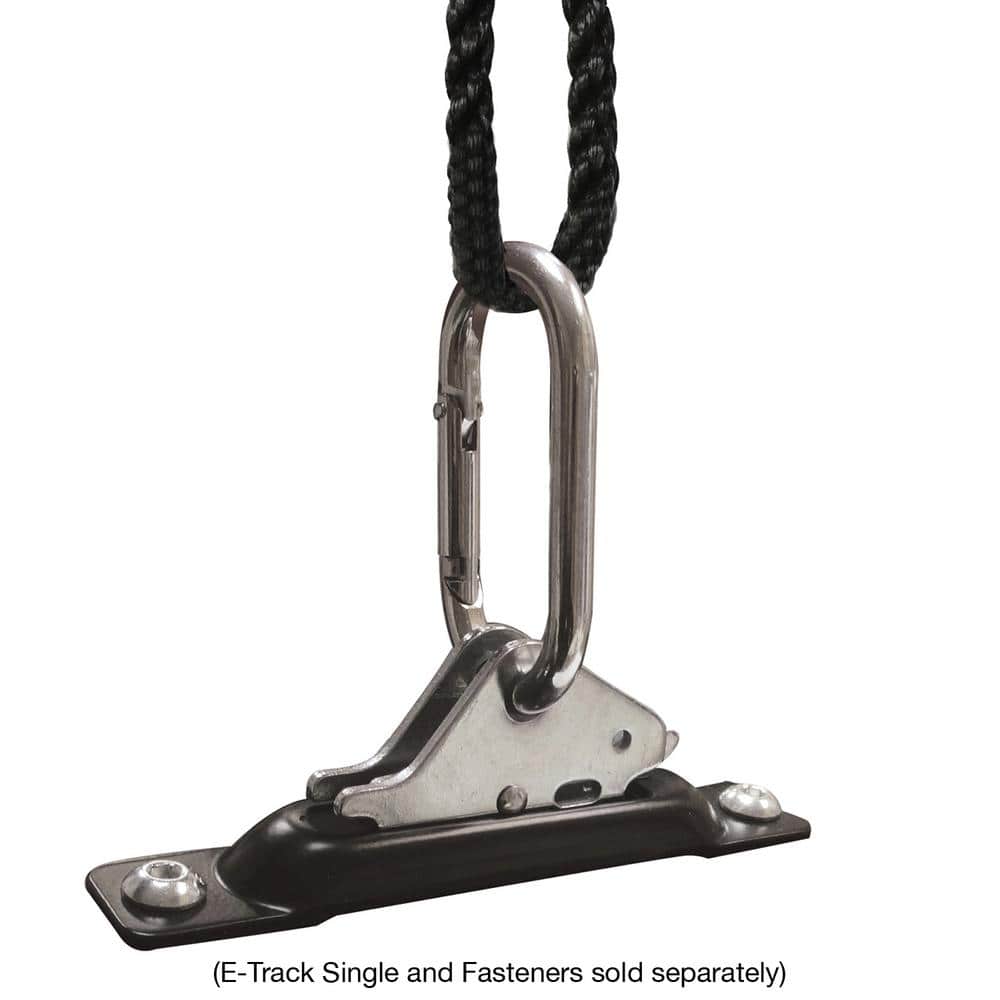 1-1/2 x 3-1/8 Zinc-Plated Spring-Loaded Snap Hook to Connect Rope, Cable and Hook Straps to E-Tracks (2-Pack) - Hercitys