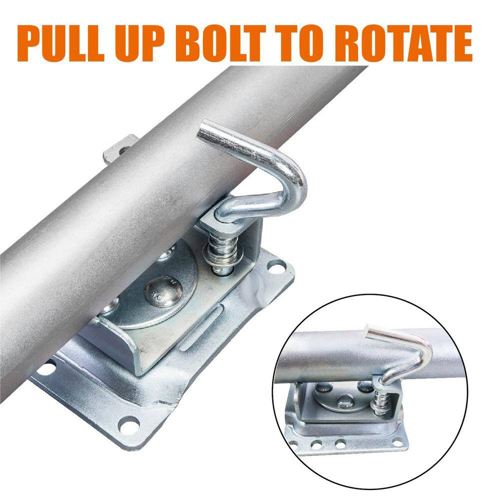 1,500 lbs. Side-Wind Bolt-On Trailer Jack with Dual Wheel - Hercitys