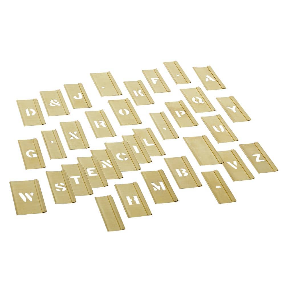 1/2 in. Stencil Set (33-Piece) - Hercitys