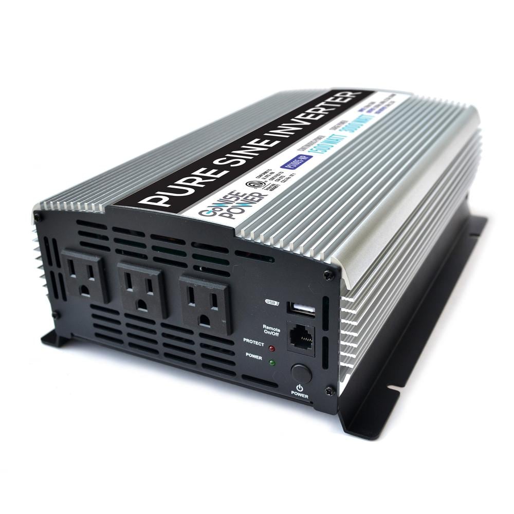 1,500-Watt Continuous/3,000-Watt Peak Pure Sine Wave Inverter - Hercitys