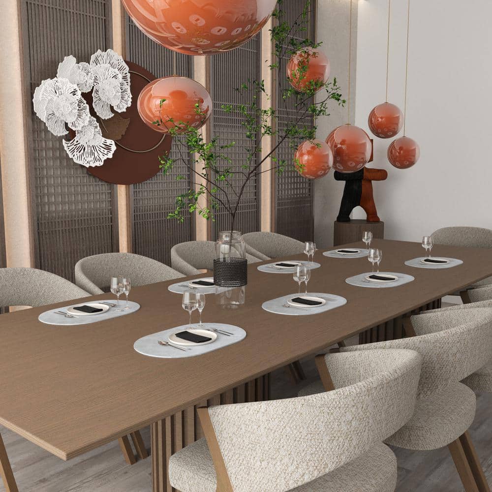 11.8 in. x 17.5 in. Double-Sided Waterproof Placemats, Leather Placemats in Grays (Set of 4) - Hercitys