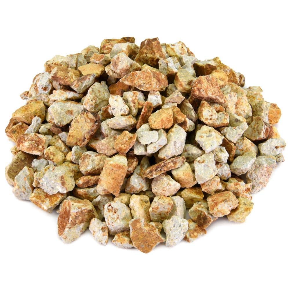 0.25 cu. ft. 3/4 in. Gold Dust Crushed Landscape Rock for Gardening, Landscaping, Driveways and Walkways - Hercitys