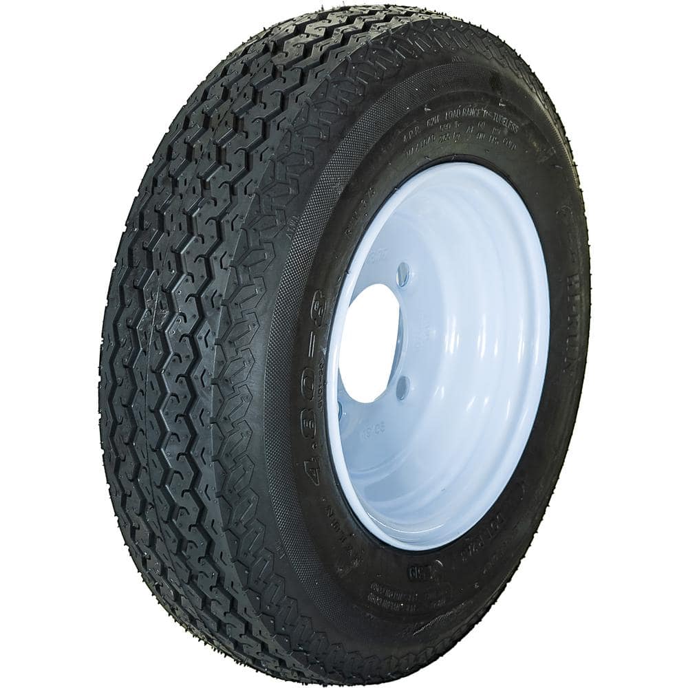 4 Hole 60 PSI 4.8 in. x 8 in. 4-Ply Tire and Wheel Assembly - Hercitys