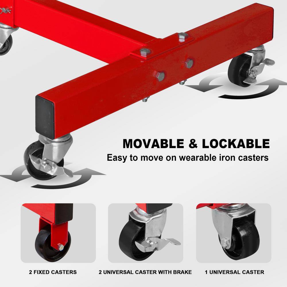 1,500 lbs. Engine Stand with 360-Degree Rotatable Head and Foldable Frame - Hercitys