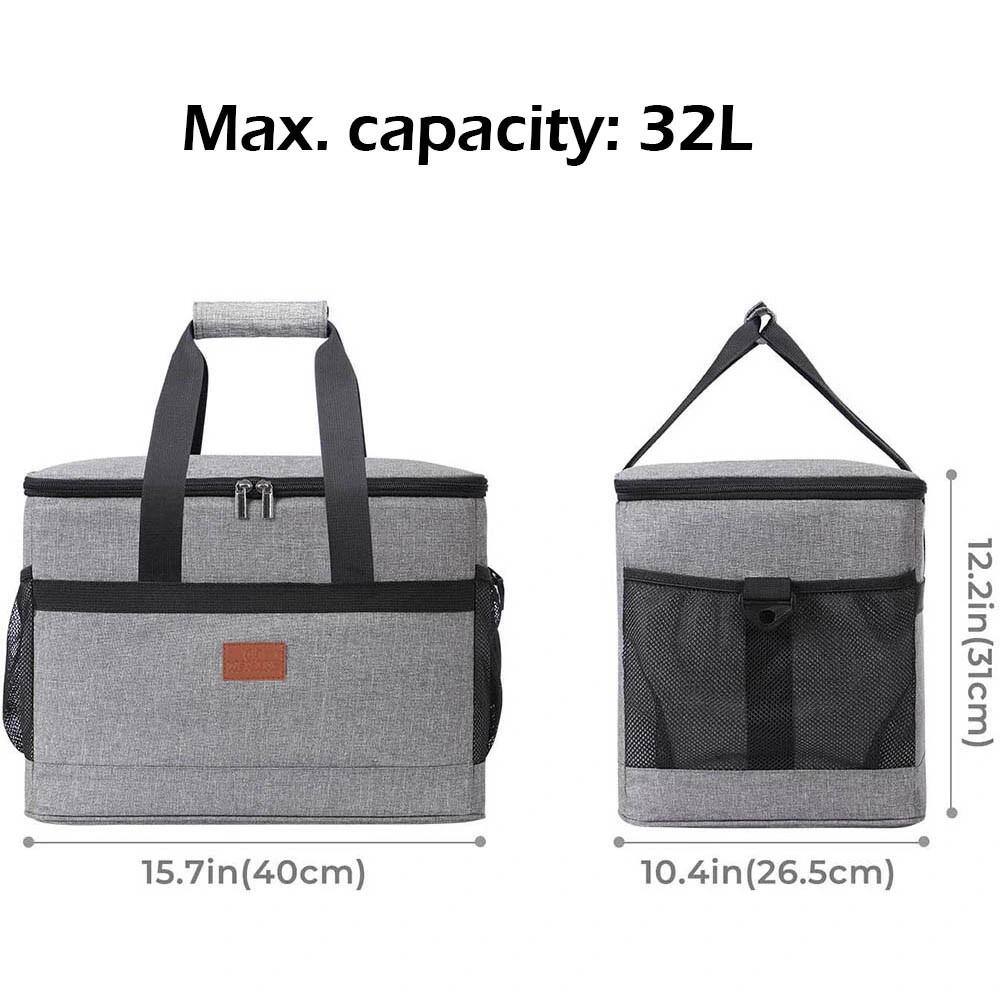 34 Qt. Soft Cooler Bag with Hard Liner Insulated Picnic Lunch Bag for Camping, Family Outdoor Activities in Red - Hercitys
