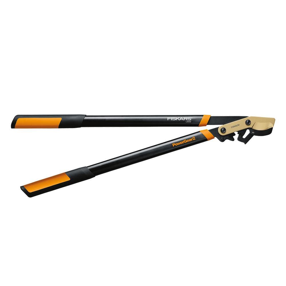 2 in. Cut Capacity Titanium Coated Steel Blade, 32 in. PowerGear2 Bypass Lopper with SoftGrip Handles - Hercitys