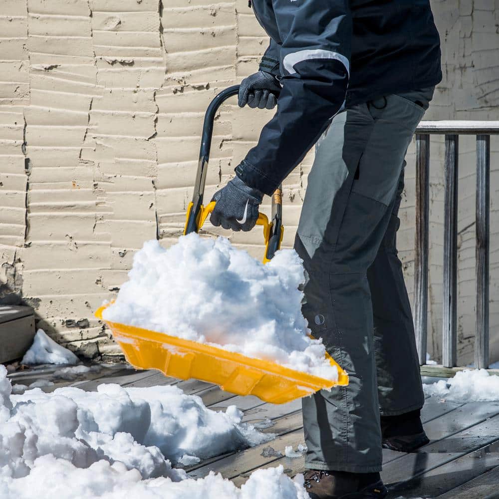 39.47 in. Aluminum Handle Plastic Snow Shovel - Hercitys