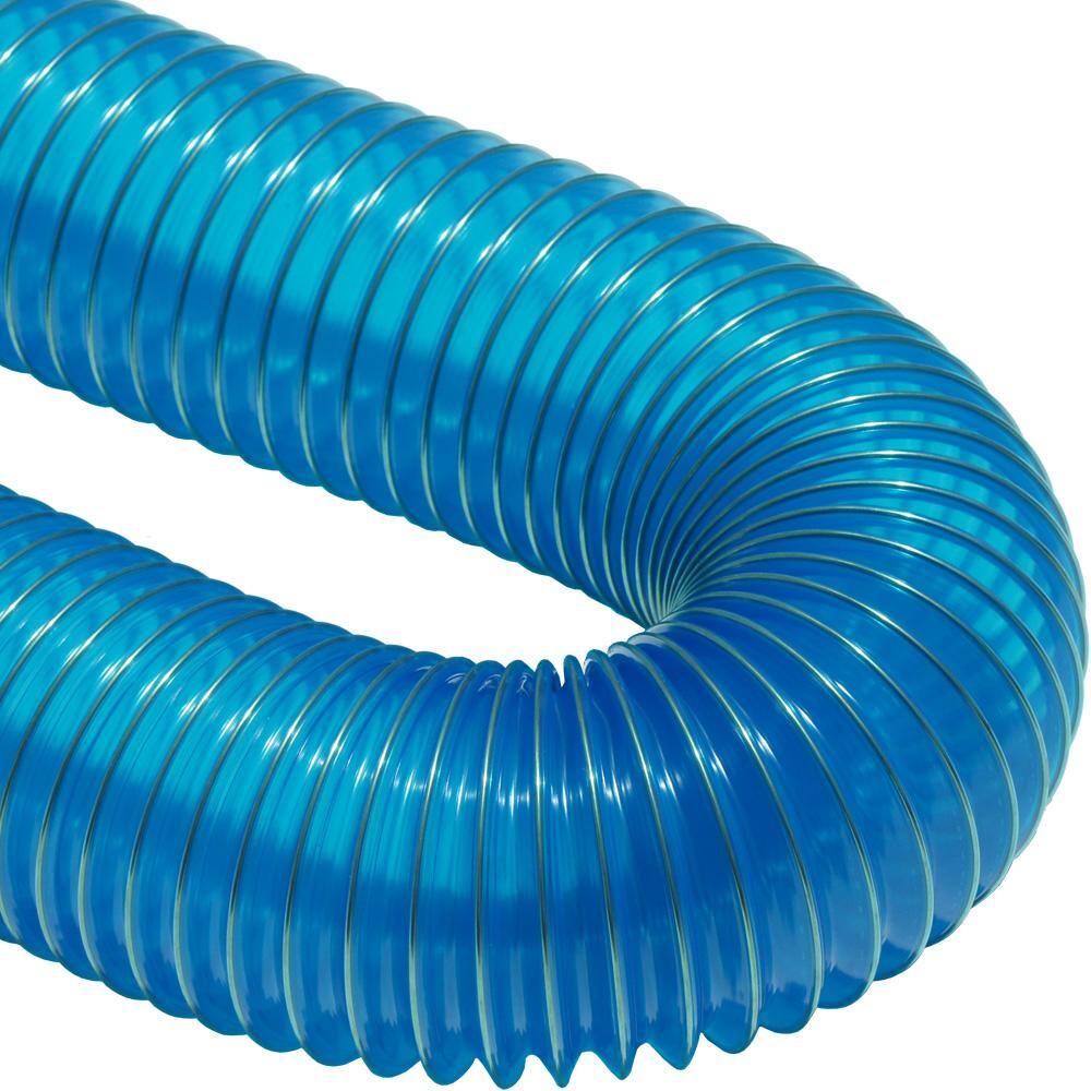 1 in. D x 25 ft. PVC Flexduct Coil Flexible Ducting in Blue - Hercitys