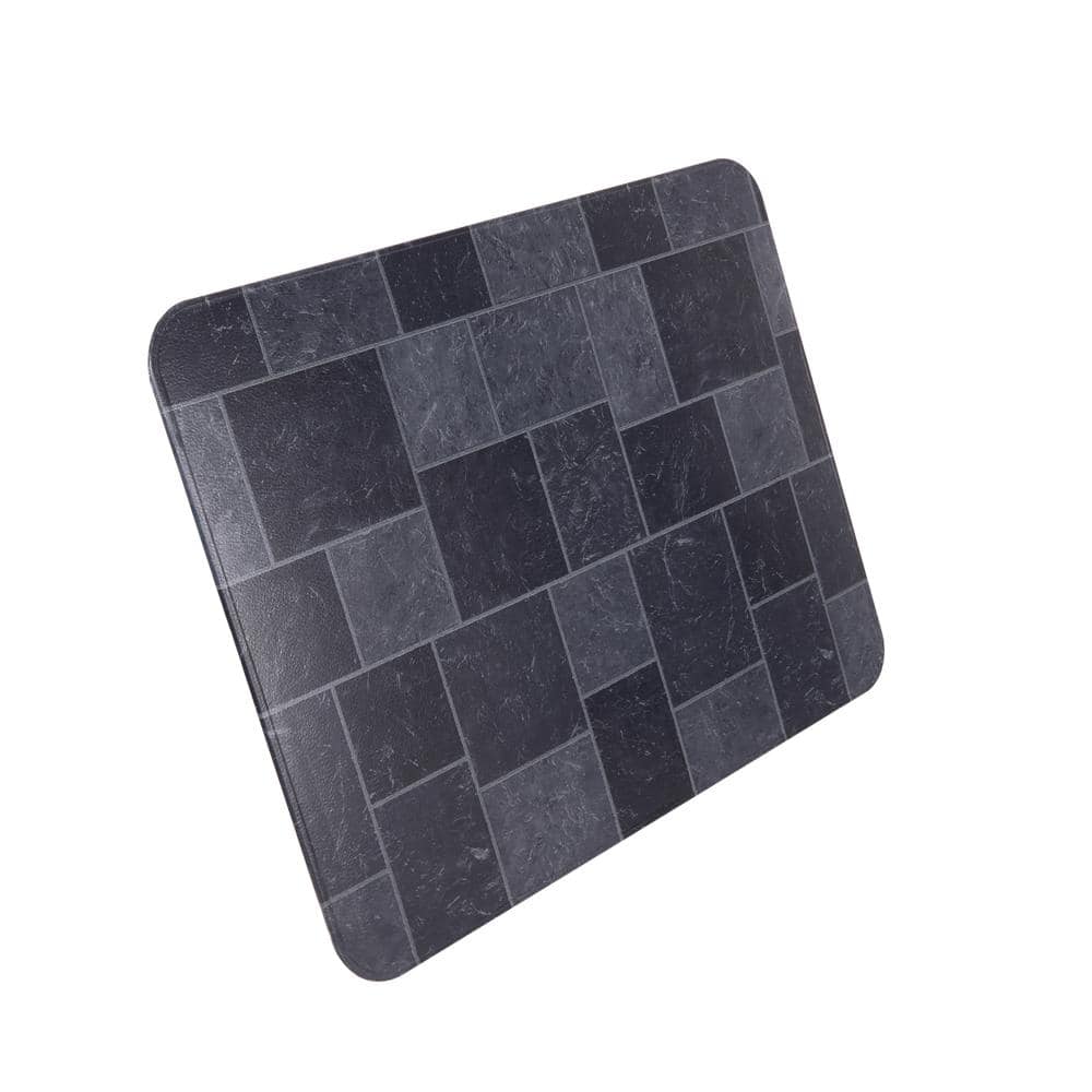 32 in. x 42 in. Type 2 UL1618 Gray Slate Tile Stove Board - Hercitys