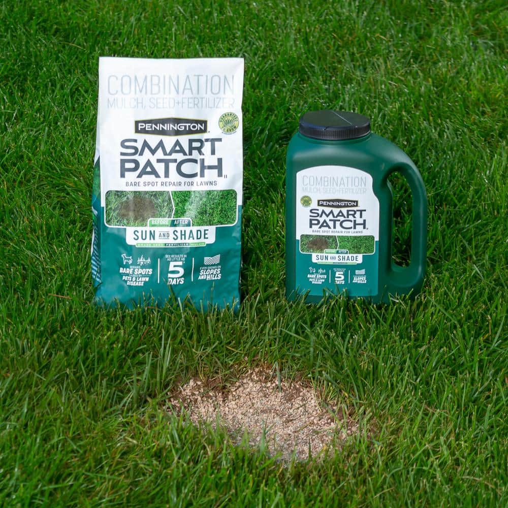10 lbs. Smart Patch Sun and Shade West Grass Seed with Mulch, Fertilizer - Hercitys