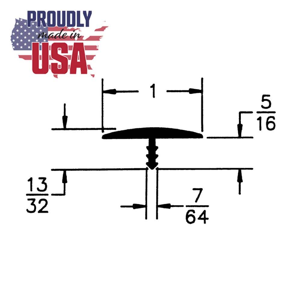 1 in. Tan Flexible Polyethylene Center Barb Hobbyist Pack Bumper Tee Moulding Edging 25 foot long Coil - Hercitys
