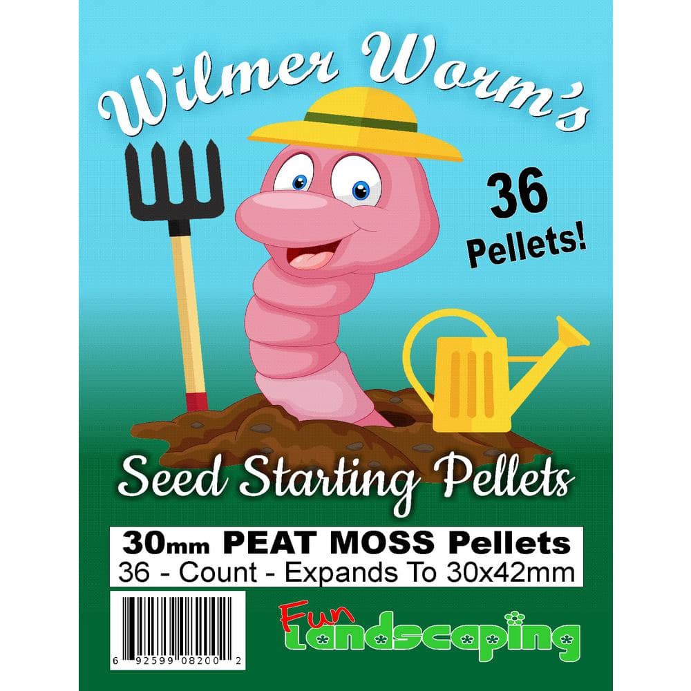 30mm Peat Wilmer Worm’s Seed Starting Pellets (36-Pack) - Hercitys