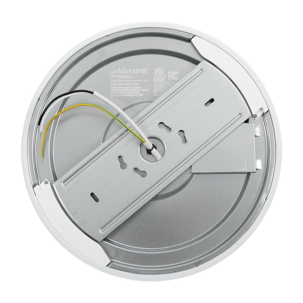 14 in. LED Flush Mount Ceiling Light, 5 CCT 2700K-5000K, 2500 Lumens - Hercitys