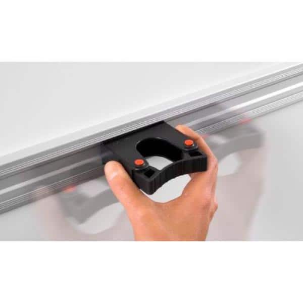 36 in. Original Pro Wall-Mounted Garage Tool Organizer with 5 Black Adjustable Holders (3 Medium and 2 XL) - Hercitys