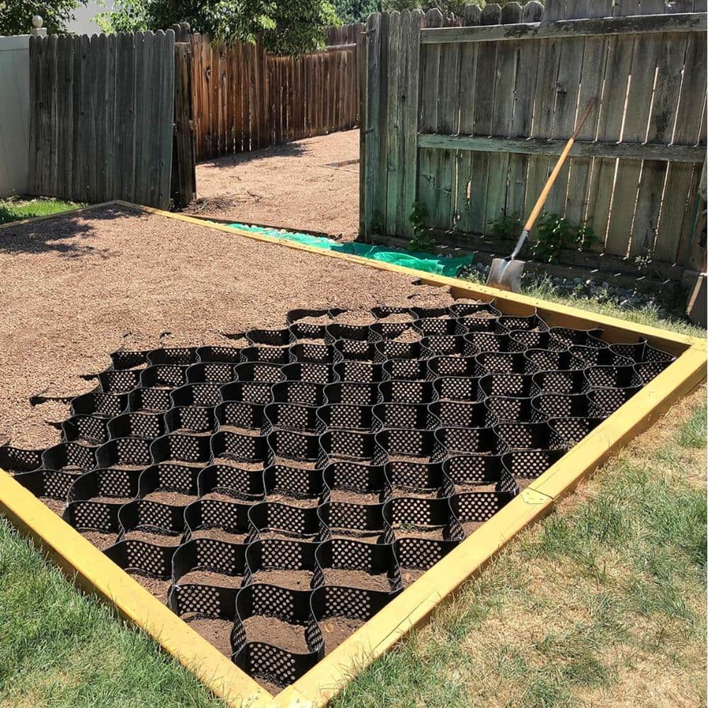 10 ft. x 16.5 ft. x 3 in. L Series Plastic Ground Geo Grid Driveway Ground Pavers Geocell - Hercitys