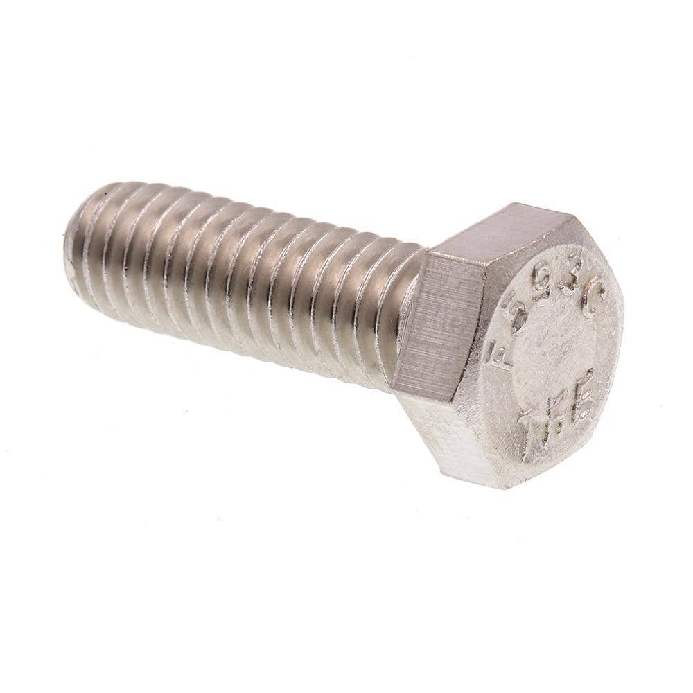 5/16 in.-18 x 1 in. Grade 304 Stainless Steel Hex Bolts (25-Pack) - Hercitys