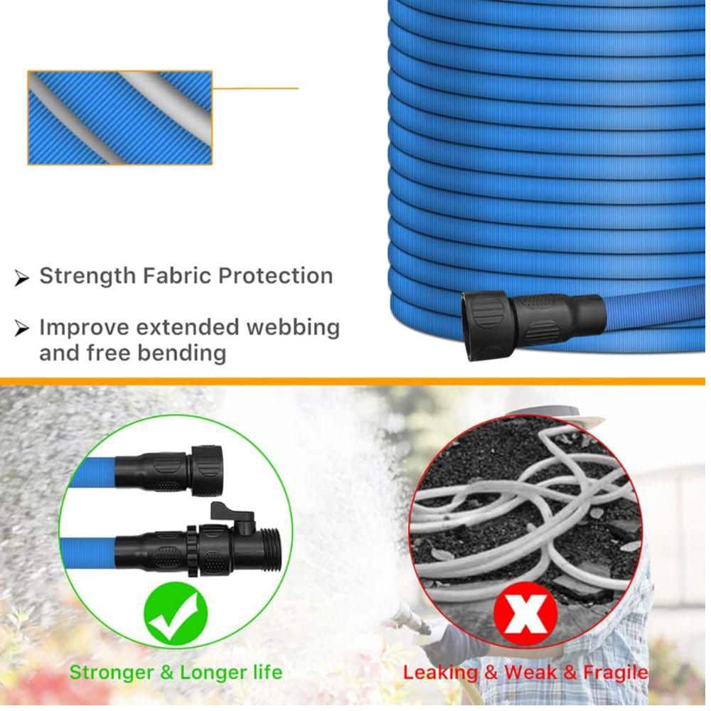 4 in. Dia x 25 ft. standard Garden Hose for Outdoor Lawn Car Watering Plants Water Hose - Hercitys