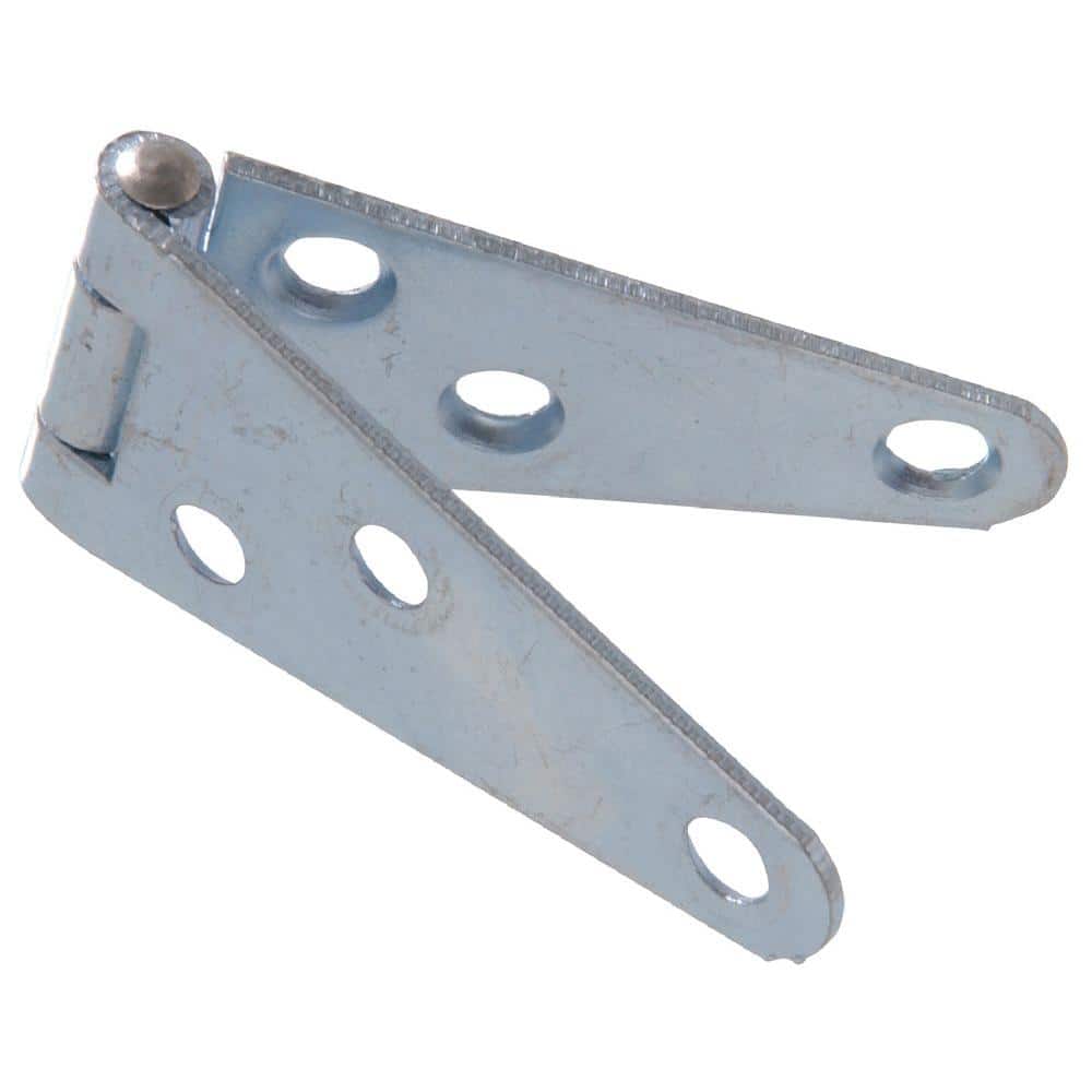 4 in. Light Strap Hinge in Zinc-Plated (5-Pack) - Hercitys