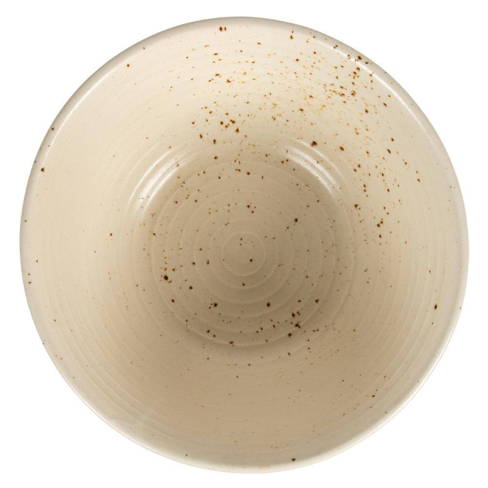 11.5 in. 352 fl.oz White Reactive Glaze Stoneware Serving Bowl - Hercitys