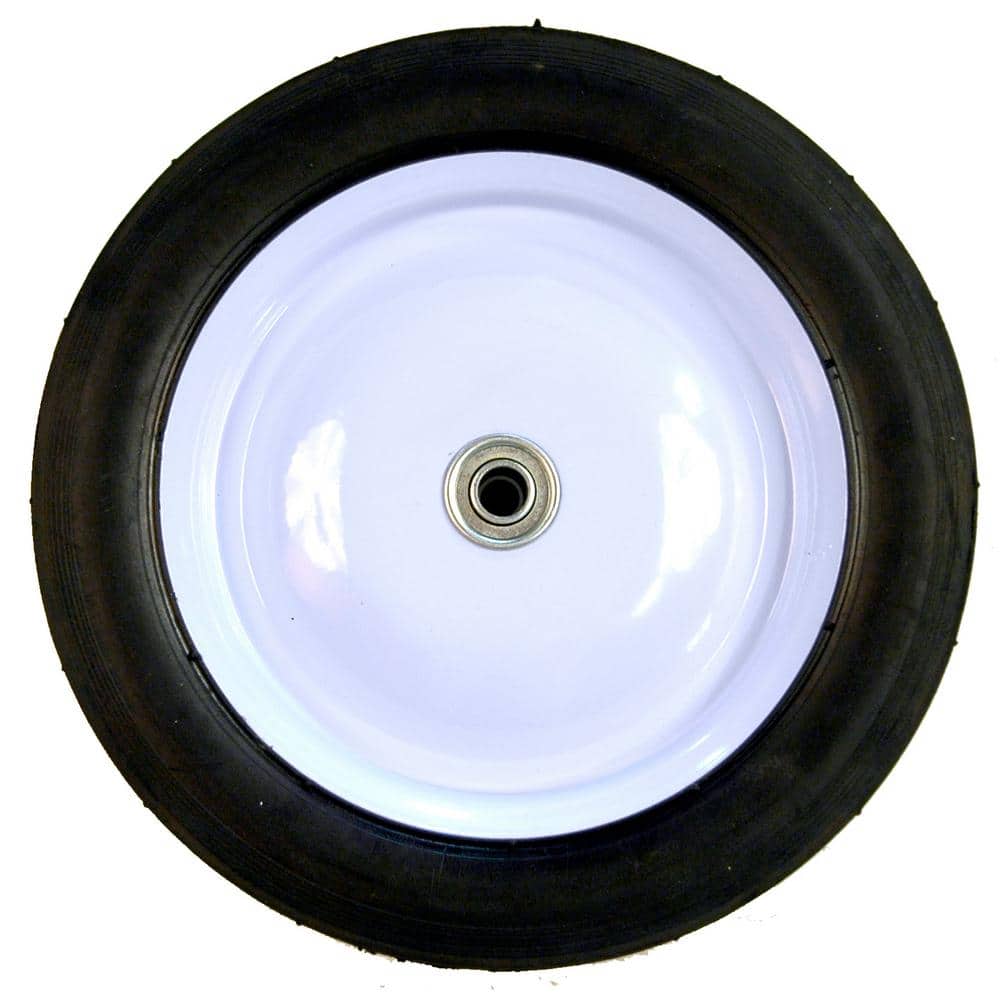 10 in. x 1.75 in. Universal Steel Wheel with Shielded Ball Bearings for Extended Life - Hercitys