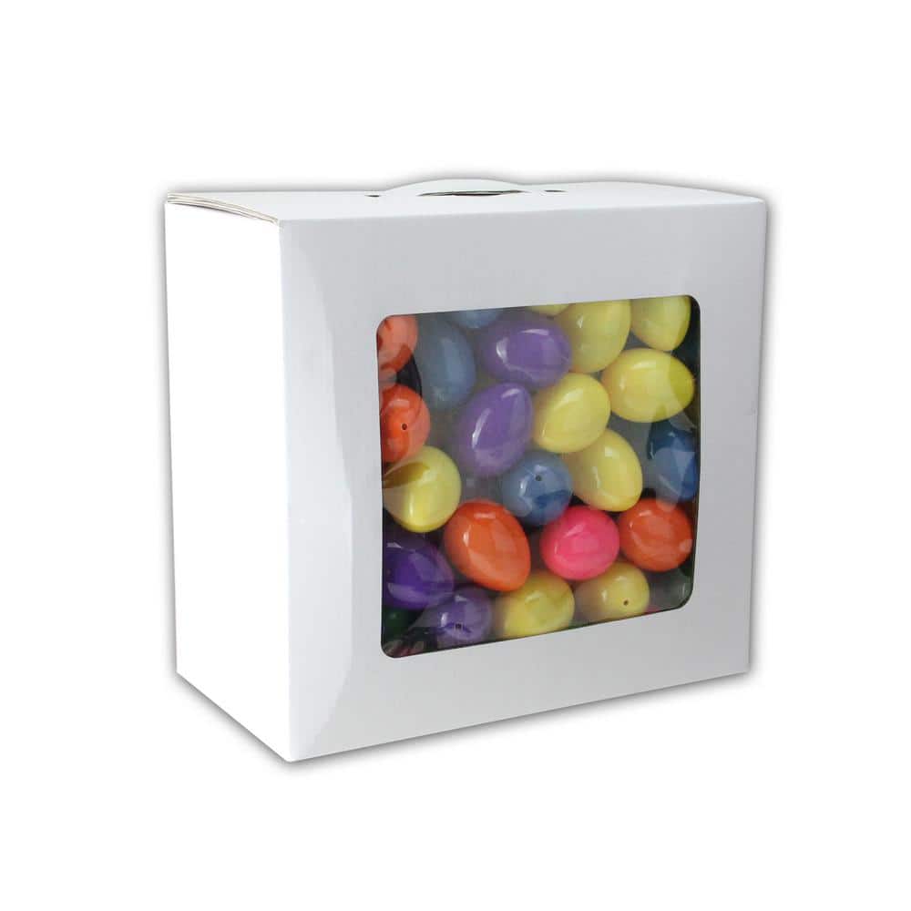 2.5 in. Assorted and Colorful Springtime Easter Egg Decorations (Pack of 150) - Hercitys