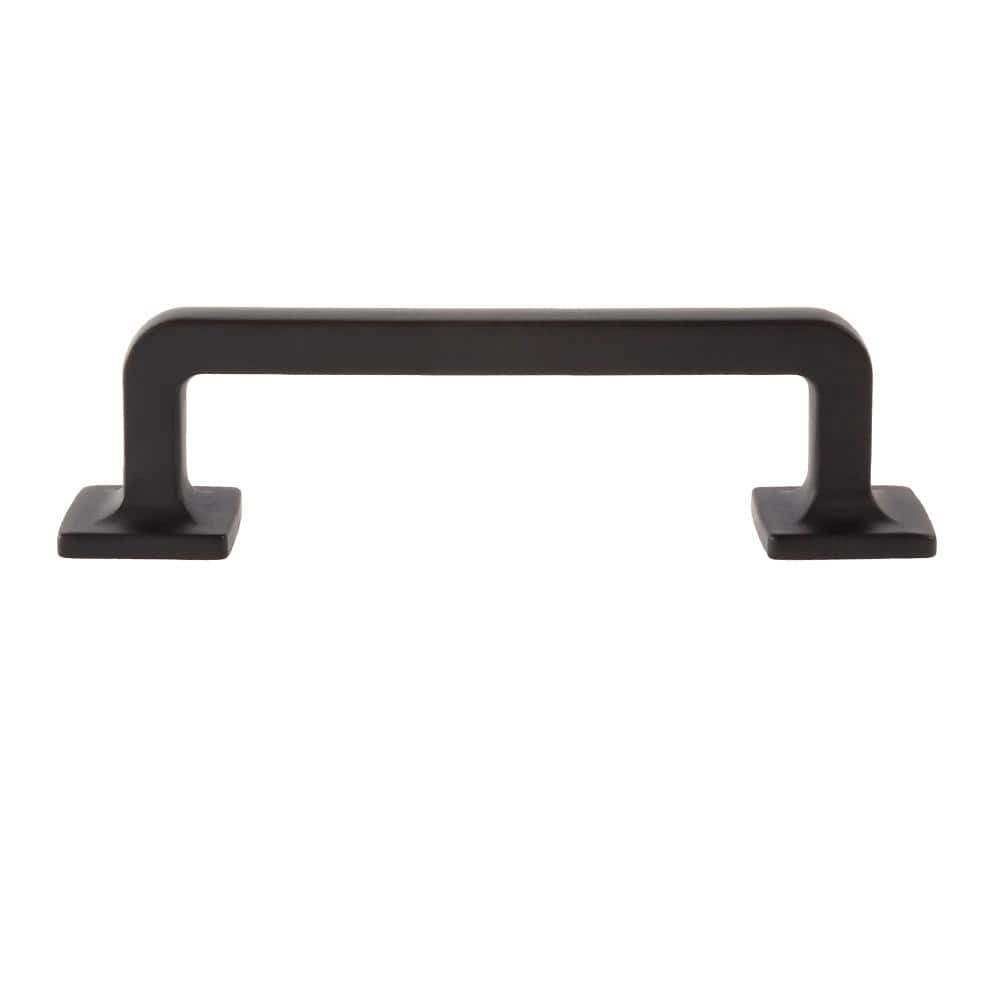 10-Pack Boise 3-1/2 in. (89 mm) Center-to-Center Traditional Matte Black Bar Drawer Pull - Hercitys