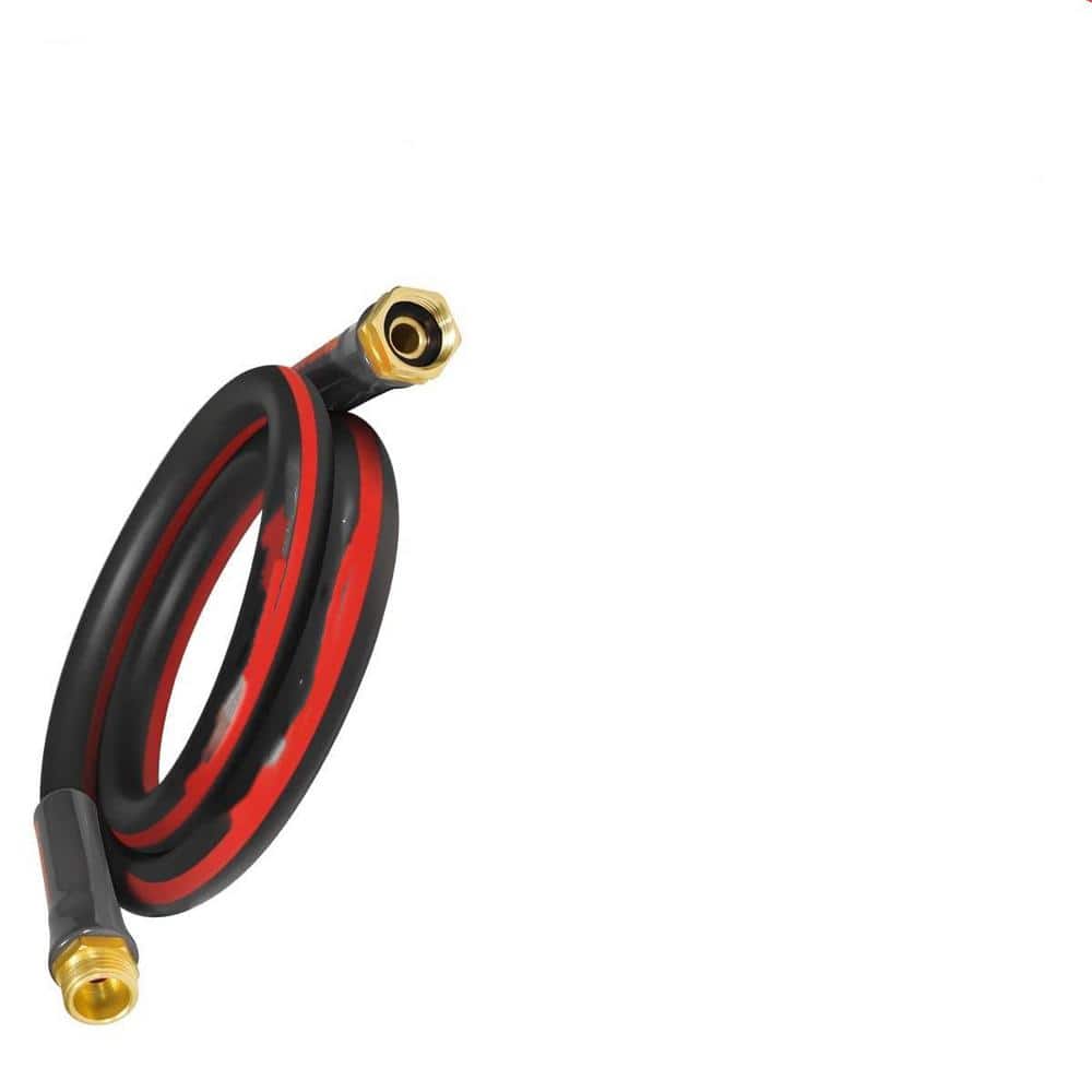 5/8 in. x 5 ft. Short Garden Hose a Durable Regular Hose with Solid Brass Connector for All-Weather Outdoor - Hercitys