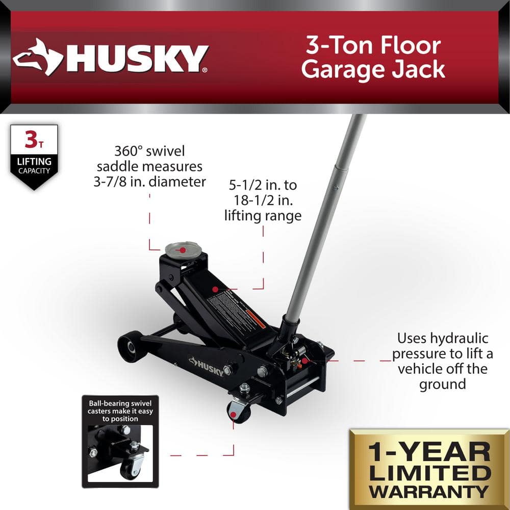 3-Ton Floor Garage Car Jack - Hercitys