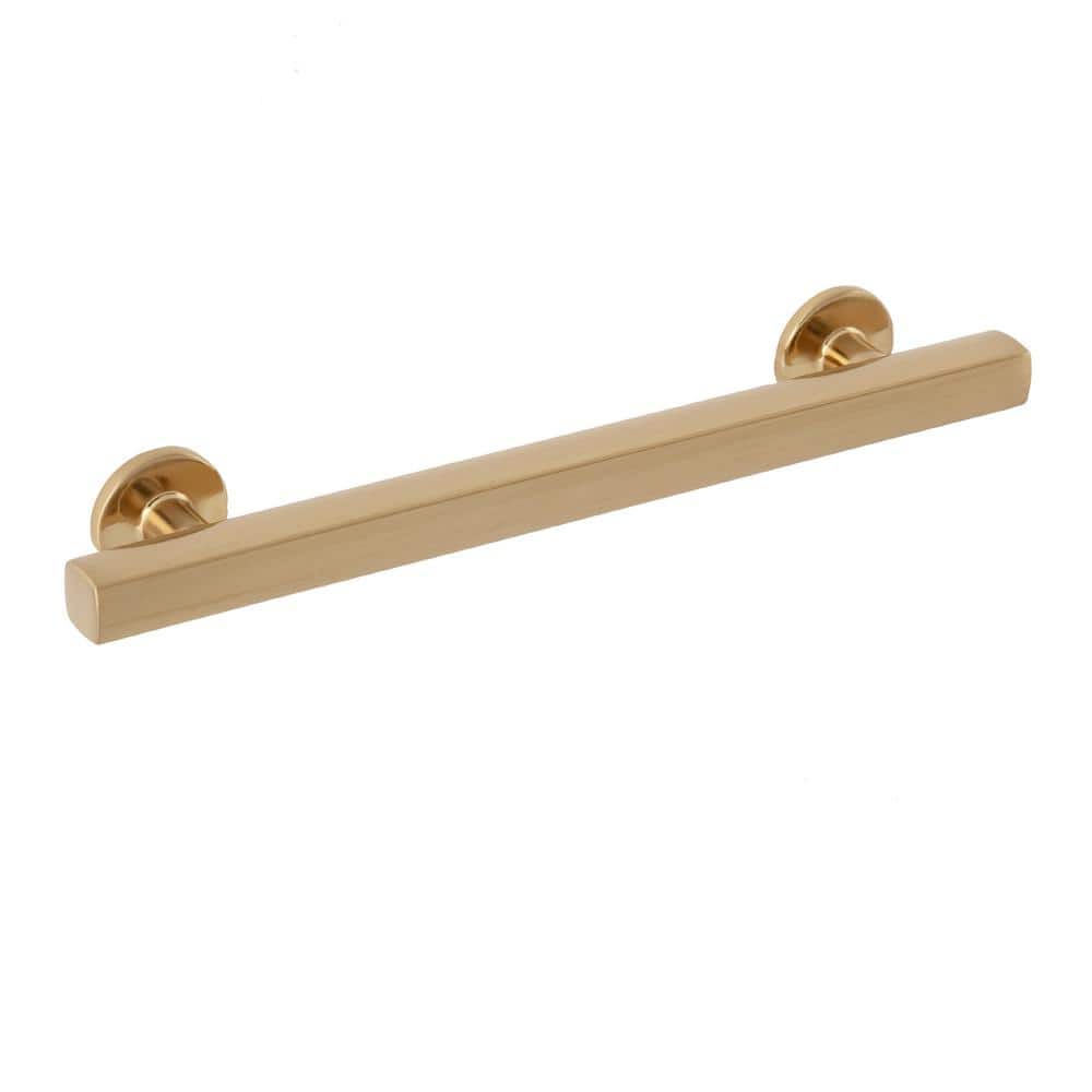 10-Pack Flynn 5-1/2 in. (140 mm) Center-to-Center Modern Satin Brass Bar Drawer Pull - Hercitys