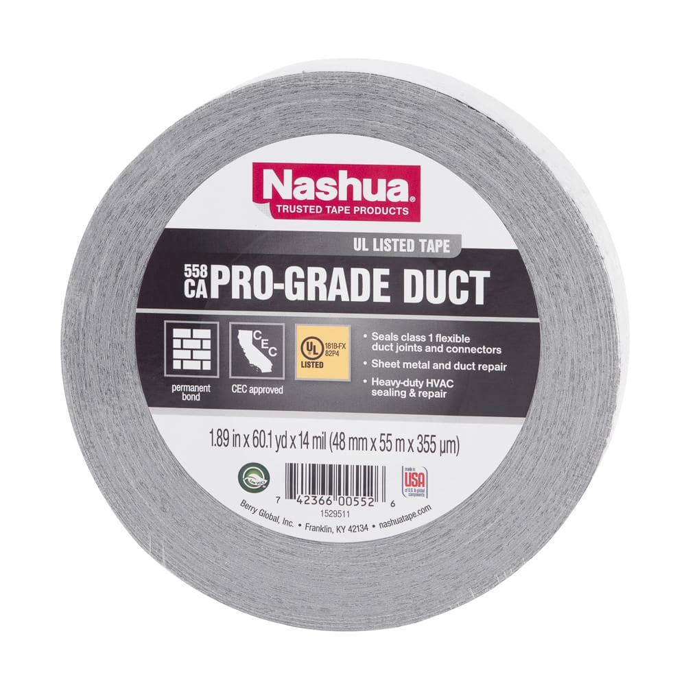 1.89 in. x 60 yd. 558CA Pro-Grade UL Listed Duct Tape - Hercitys