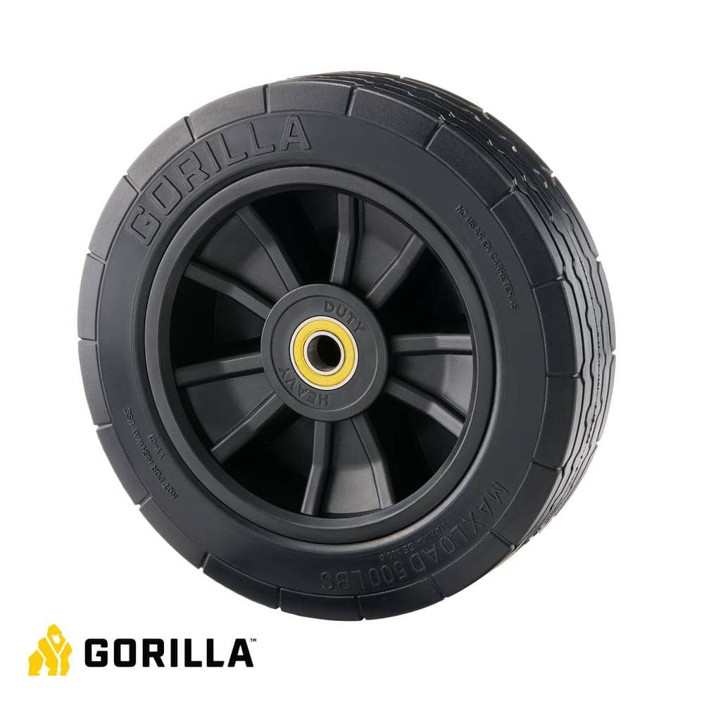 10 in. Heavy-Duty No-Flat Hand Truck Replacement Tire - Hercitys