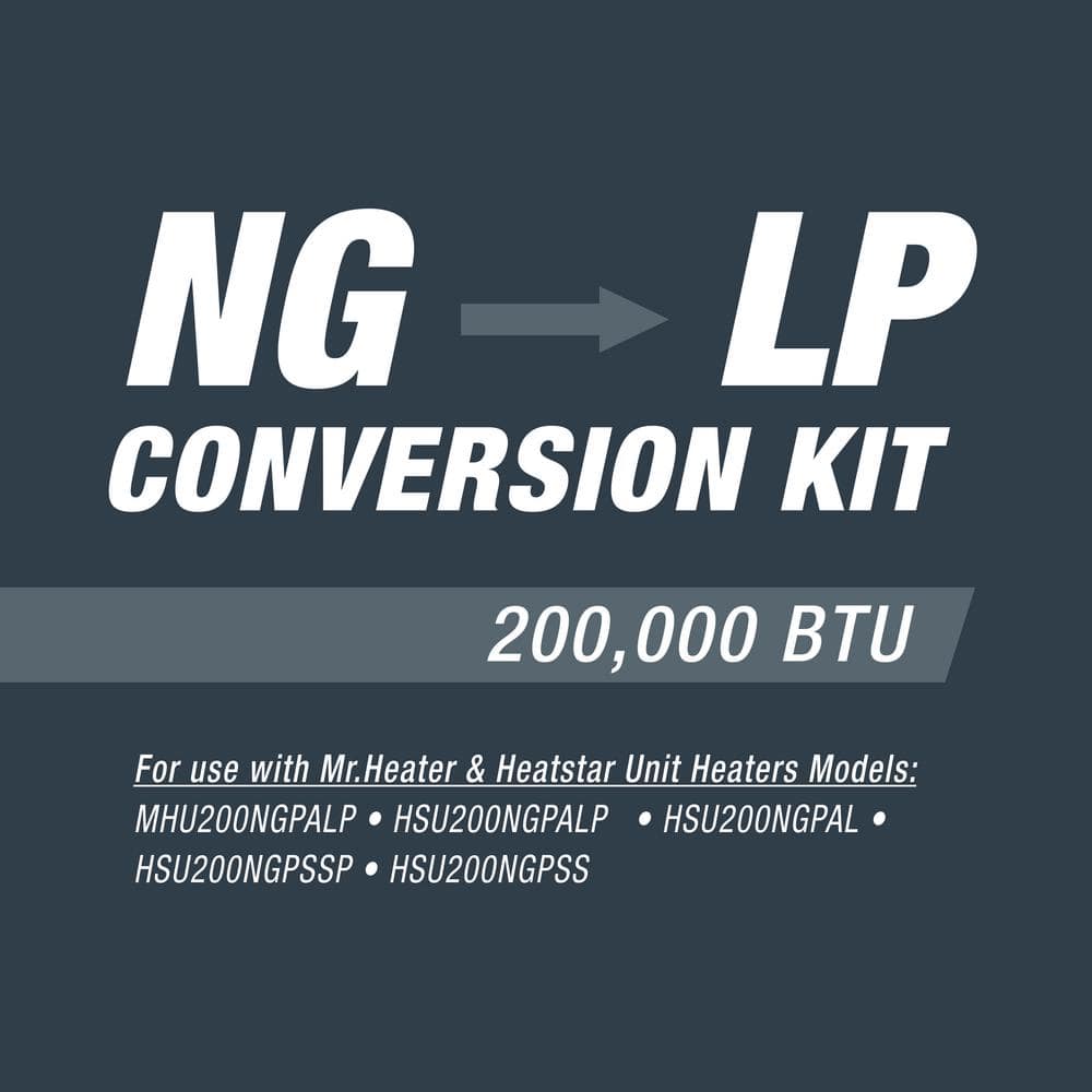 200,000 BTU NG to LP Conversion Kit - Hercitys